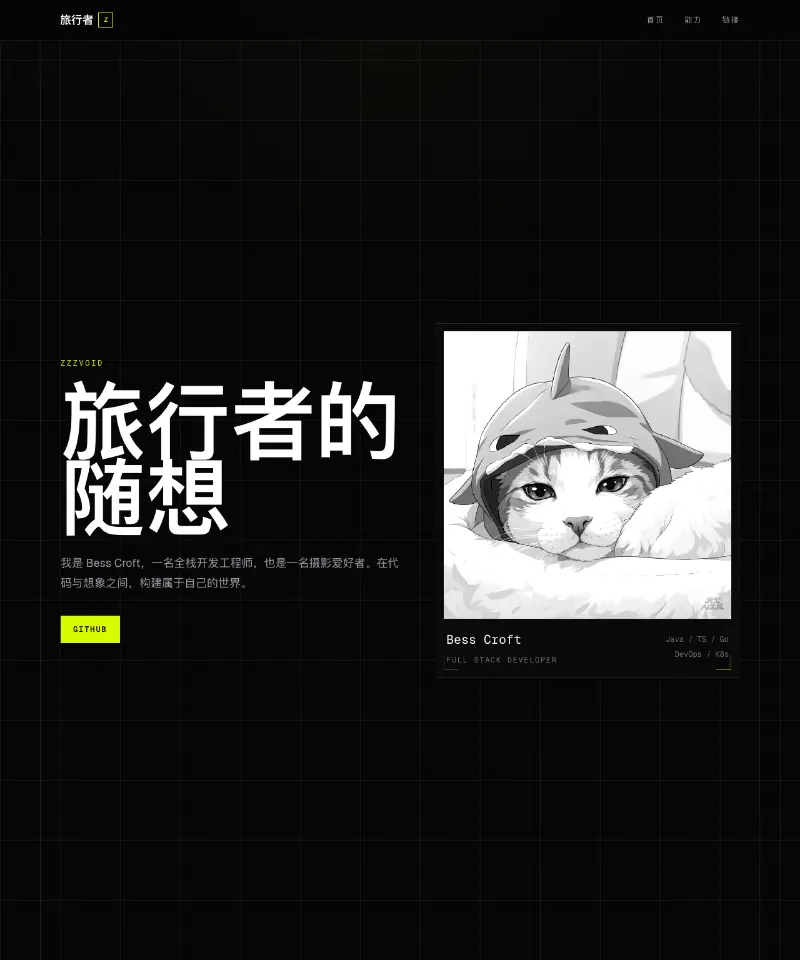 旅行者的随想 首页截图