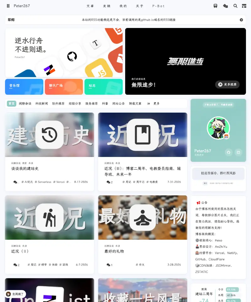 Peter267 首页截图