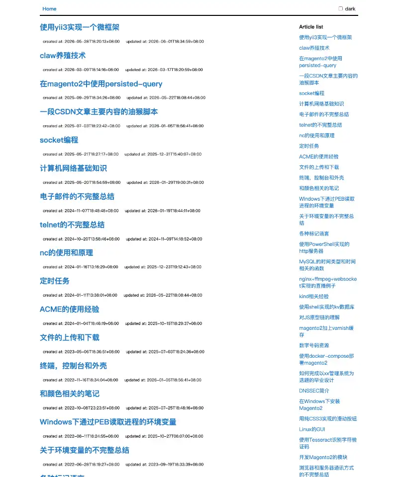 f2h2h1's blog 首页截图