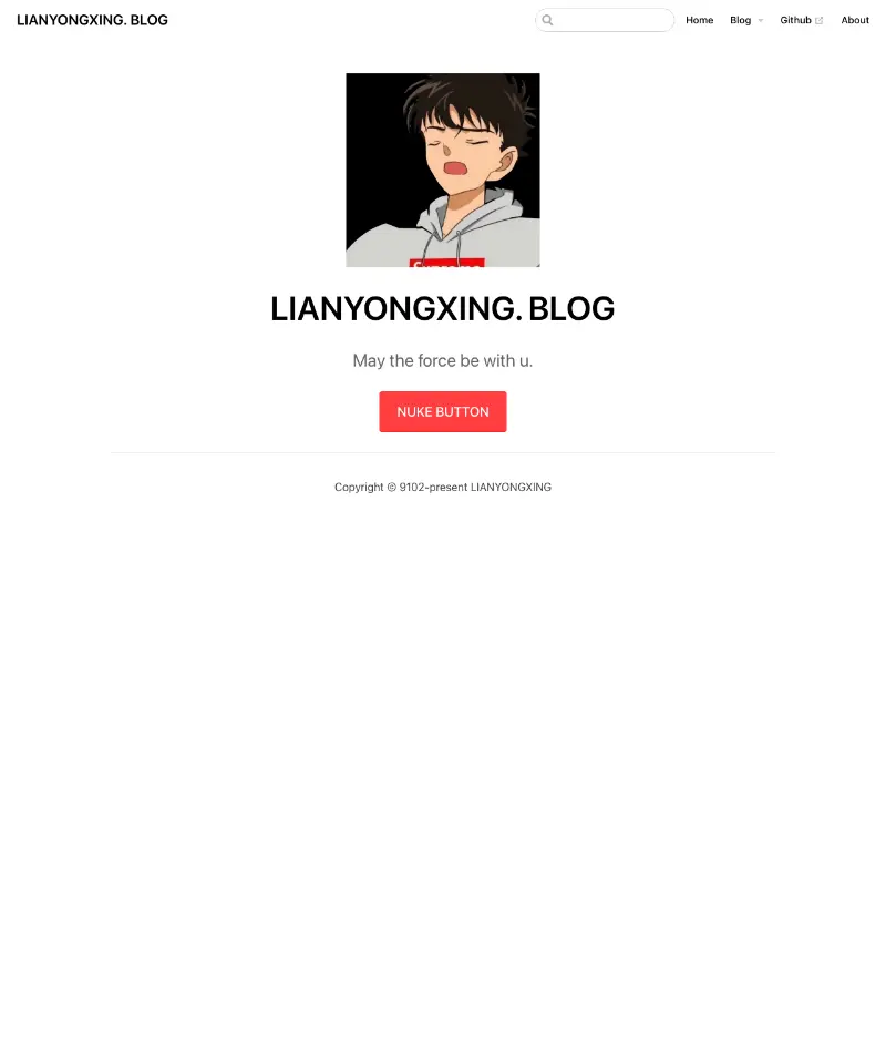 LIANYONGXING的博客 首页截图