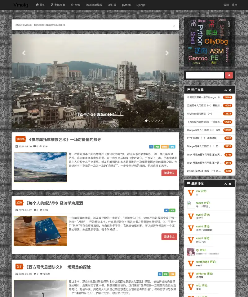 Vmaig 首页截图